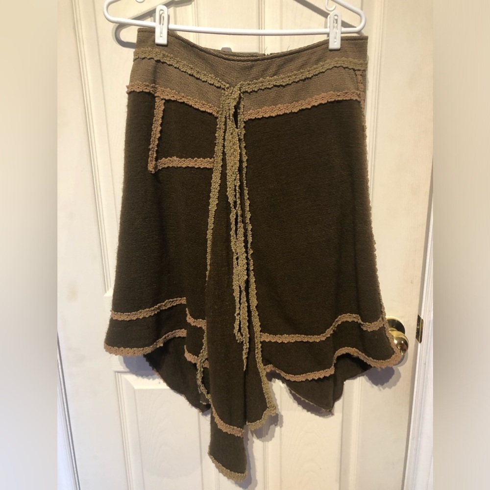 Woman’s Brown & Tan cottagecore skirt